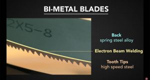 Two types of steel for BiMetal Blades