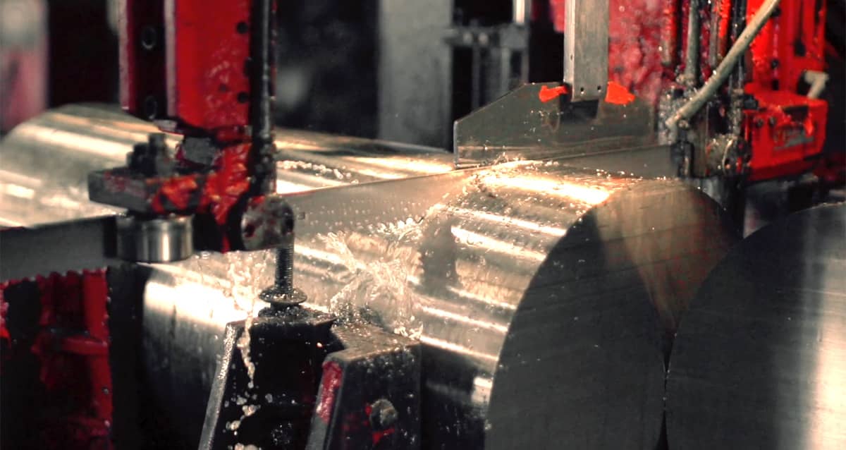 Close View Bandsaw in Action